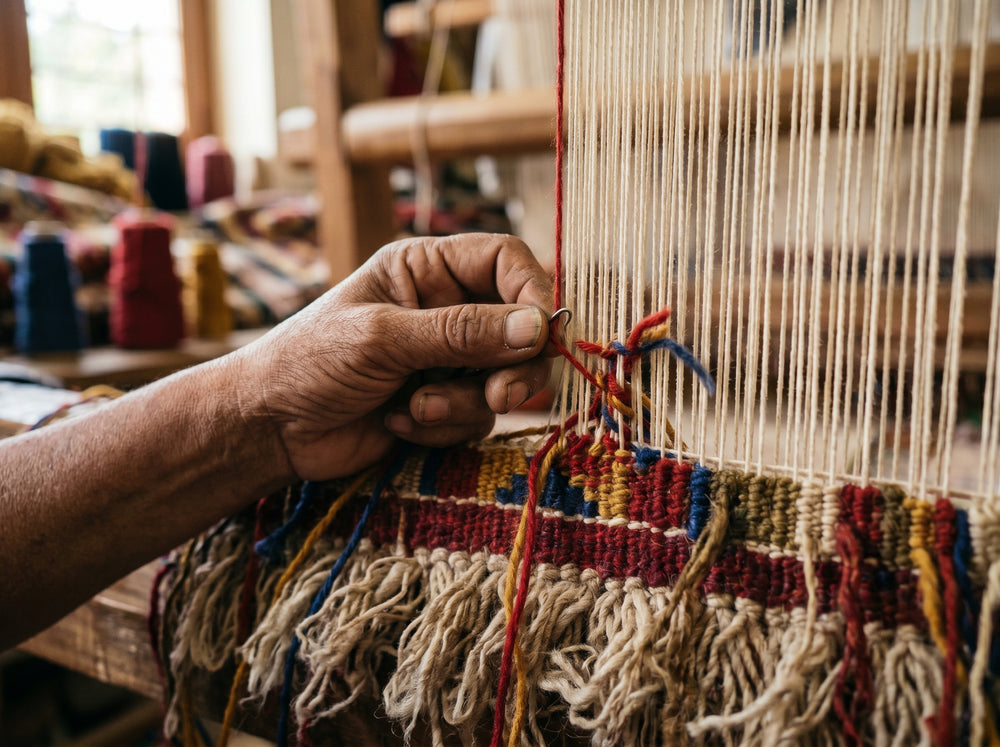 weaver at loom